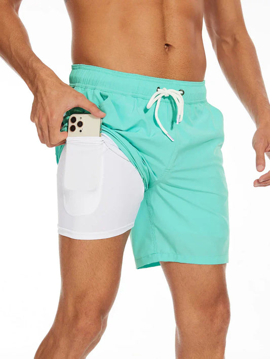 2 in 1 swim shorts