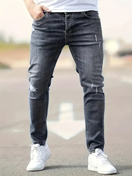Alex - Trendy Ripped Slim Jeans